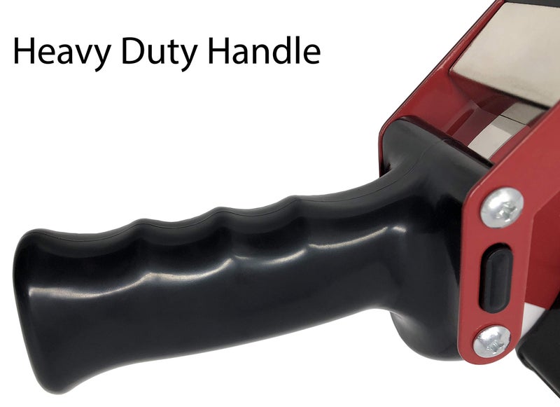 Clipco Premium Tape Dispenser Gun with Retractable Safety Blade and Tape Included (Pack of 3) (Red-Black) - Image 4